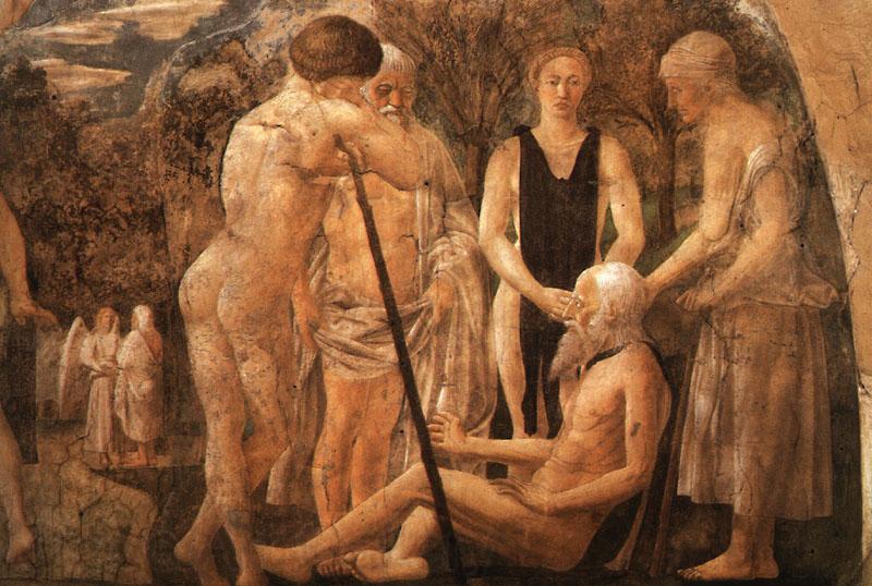 Piero della Francesca The Death of Adam, detail of Adam and his Children Spain oil painting art